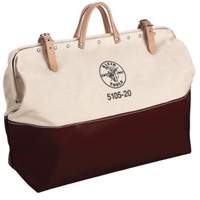 Sac d'outils robuste &agrave; fond haut de 20 po, Toile, 1 pochettes, Naturel D. Morneault & Fils