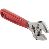 Adjustable Wrench, 4-1/2" L, 1/2" Max Width, Chrome/Polished D. Morneault & Fils