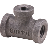 Tee, Reducing, Galvanized, 1" x 1/2" x 3/4" D. Morneault & Fils