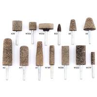 A36Q Resin Bonded Mounted Points, A11, Aluminum Oxide, 11/16" Dia., 2" L, 36 Grit D. Morneault & Fils