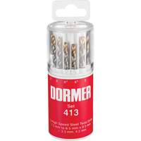 Jobber Drill Bit Set, 13 Pieces, High Speed Steel D. Morneault & Fils