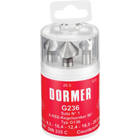 90° Countersink Set, 6 Pieces D. Morneault & Fils