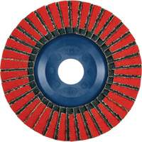 Twin Flap Disc, 4-1/2" x 7/8", Type 27, 40 Grit, Ceramic/Zirconia Alumina D. Morneault & Fils