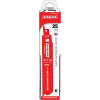 Reciprocating Blade for Auto Dismantling, Bi-Metal, 14-18 TPI, 6" L x 1" W D. Morneault & Fils