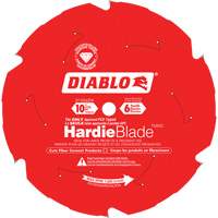 HardieBlade Cutting Saw Blade, 10", 6 Teeth, Fibre Cement Use D. Morneault & Fils