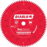 Trex&reg; Blade Cutting Saw Blade, 12", 84 Teeth, Plastic/Composite Decking Use D. Morneault & Fils
