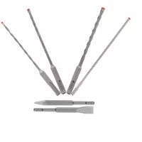 Jeu de forets et burins pour marteau &agrave; t&ecirc;te enti&egrave;rement au carbure &agrave; 4 couteaux SDS-Plus Rebar Demon, 6 morceaux, Carbure D. Morneault & Fils