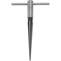 Al&eacute;soir avec manche en T, #130, Cannelure Droit, Acier, Tige Conique D. Morneault & Fils