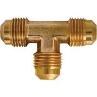 Flare Tee Forged-tube On 3 Ends, 3/8" x 3/8" x 1/4" D. Morneault & Fils