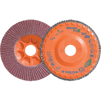 Enduro-Flex Stainless Flap Disc, 5" x 5", Type 27, 40 Grit, Zirconia Alumina D. Morneault & Fils