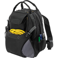 44-Pocket Tool Backpack, 16" L x 13-1/4" W, Black, Polyester D. Morneault & Fils