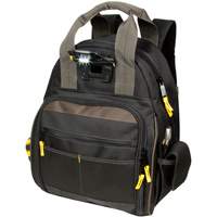 Techgear 53-Pocket Tool Backpack, 16" L x 13-1/4" W, Black, Polyester D. Morneault & Fils