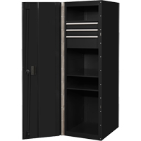 Armoire lat&eacute;rale s&eacute;rie RX, 3 tiroirs, 19" la x 25" p x 61" h, Noir D. Morneault & Fils
