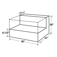R&eacute;servoir de transfert pour carburant en acier, Acier, Capacit&eacute; 85 gal., Noir D. Morneault & Fils