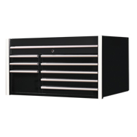 RX Series Tool Chest, 41" W, 8 Drawers, Black D. Morneault & Fils