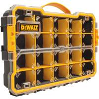 Organisateur avec compartiments PRO, 11" la x 17-5/8" p x 2-7/8" h, Noir/Jaune D. Morneault & Fils