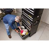 Armoire &agrave; outils moyenne de s&eacute;rie 300, 26" la, 2 tiroirs, Noir D. Morneault & Fils