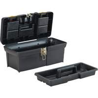 2000 Series Tool Box with Tray, 16" W x 7-1/10" D x 8-1/10" H, Black/Yellow D. Morneault & Fils