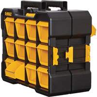 Organisateur Flip-Bin, 3-7/8" la x 17-3/4" p x 13-7/8" h, Noir/Jaune D. Morneault & Fils