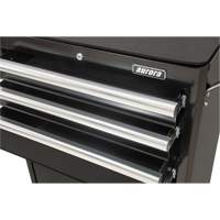 Industrial Tool Cart, 3 Drawers, 29-4/5" W x 21-1/5" D x 38-4/5" H, Black D. Morneault & Fils