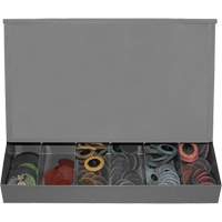 Gravity Feed Dispenser with Lid D. Morneault & Fils