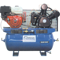 Industrial Series Air Compressors - Engine Compressors, 25 Gal. (30 US Gal) D. Morneault & Fils