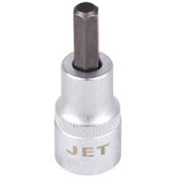 Bit Socket, Hex, 3 mm x 2" L, 3/8" Drive D. Morneault & Fils