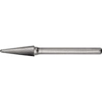 CLEVELAND Solid Carbide Burrs - Taper Shape Radius End 14°, 1/8" Shank D. Morneault & Fils