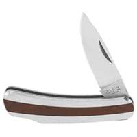 Pocket Knife with Drop Point Blade, 2-1/4" Blade, Stainless Steel Blade, Stainless Steel Handle D. Morneault & Fils
