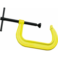 Hi-Vis Safety C-Clamp, 2-1/8" (54 mm) Capacity, 2-1/4" (57 mm) Throat Depth D. Morneault & Fils