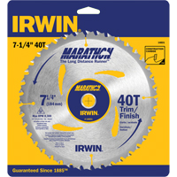 Contractor Saw Blades - Marathon&reg; Saw Blades, 7-1/4", 40 Teeth, Wood Use D. Morneault & Fils