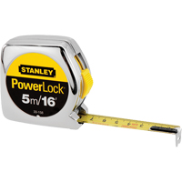 PowerLock&reg; Measuring Tape, 1"/16ths of an Inch x 16', 16th Milimeters Graduations D. Morneault & Fils