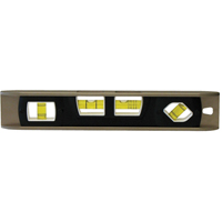 Torpedo Level, 12" L, Aluminum, 4 Vials, Magnetic D. Morneault & Fils