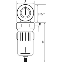 Filtres &agrave; air comprim&eacute;, Modulaire, 3/4" NPT, Drain Automatique D. Morneault & Fils