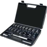 Jeu de douilles, 20 Mcx, Prise de 3/8", Profond D. Morneault & Fils