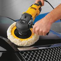 Variable Speed Polisher with Soft Start, 9"/7" Pad, 120 V, 12 A, 0-3500 RPM D. Morneault & Fils