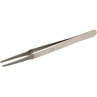 Tweezers - Flat Round Tips, Straight - 4.75" (120 mm) D. Morneault & Fils