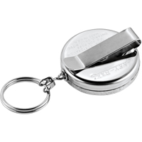 Porte-cl&eacute;s &agrave; d&eacute;vidoir The Original, Chrome, C&acirc;ble 24", Fixation Agrafe de ceinture D. Morneault & Fils