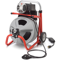K-400 Drain Cleaning Machine with C-31 IW Cable, Electric, 3/8" D. Morneault & Fils