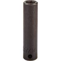 Socket, Impact, 7/16", 3/8" Drive, 6 Points, Deep D. Morneault & Fils