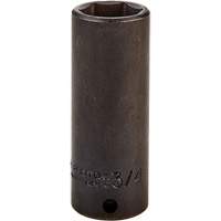 Socket, Impact, 3/4", 3/8" Drive, 6 Points, Deep D. Morneault & Fils