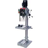 Gearhead Drilling Machine, 1/2" Chuck, 6 Speed(s), 19-1/2" W x 21-3/4" L, #3 Morse D. Morneault & Fils