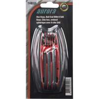 Ball End Fold-Up Hex Key Set, 9 Pcs., Imperial D. Morneault & Fils