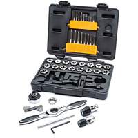 Metric Ratcheting Tap & Die Set, 42 Pieces D. Morneault & Fils