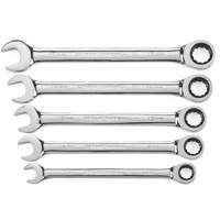 72-Tooth 12 Point Ratcheting Wrench Set, Combination, 5 Pieces, Metric D. Morneault & Fils