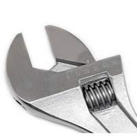 Adjustable Tapered Handle Wrench - Carded, 18" L, 2-1/16"/53 mm Max Width, Chrome/Polished D. Morneault & Fils