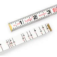 Red End&reg; Brick Mason Rule, 6' L, Wood, 1/16" Graduations D. Morneault & Fils