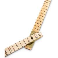 Red End&reg; Oversized Brick Mason Rule, 6' L, Wood, 1/16" Graduations D. Morneault & Fils