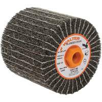 Two-In-One Finishing Drums, 4-1/4" Dia. x 4" W, 5/8"-11 Arbor, 80 Grit D. Morneault & Fils