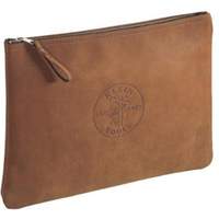 Contractor's Leather Portfolio Zipper Bag, Tool Holder, Leather, 1 Pockets D. Morneault & Fils